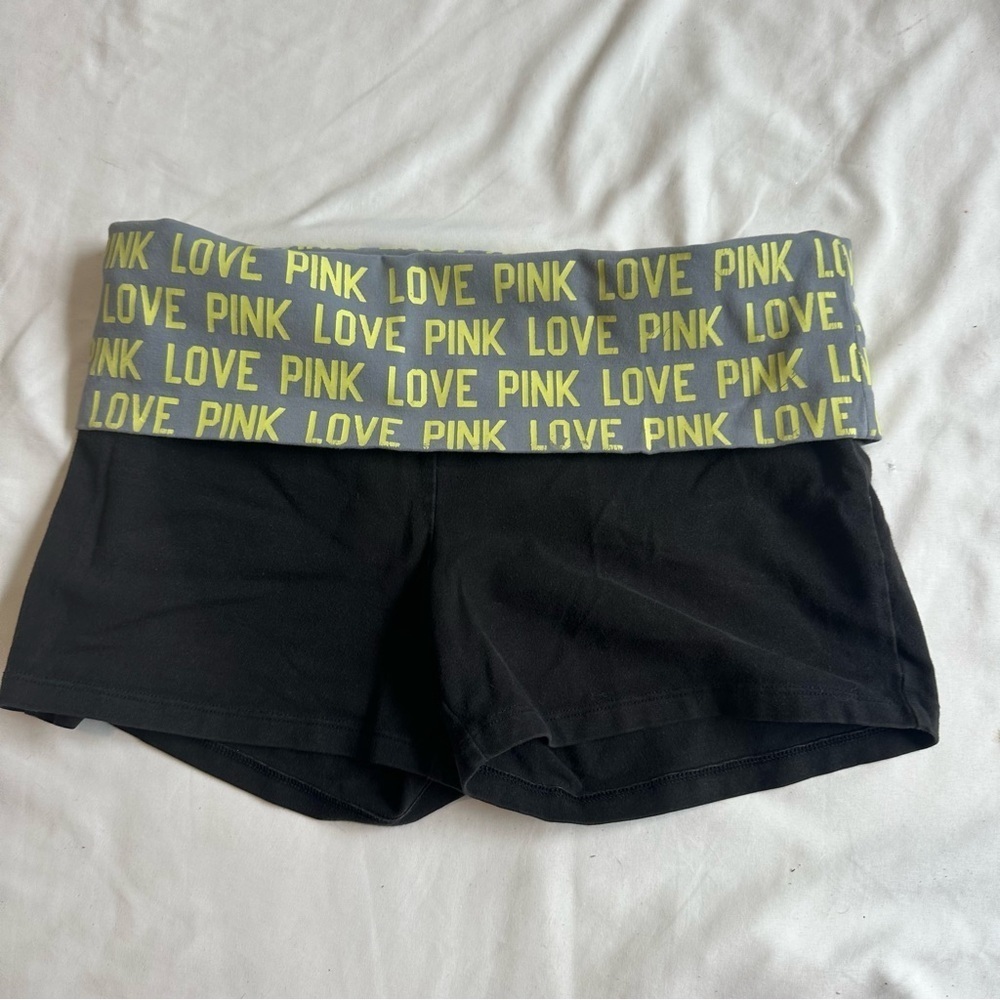 Y2K PINK Victoria Secret YOGA SHORTIE SHORTS